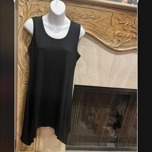 NWT VELJIE Large Summer Beach Swing Dress Loose Casual Sleeveless Asymmetrical